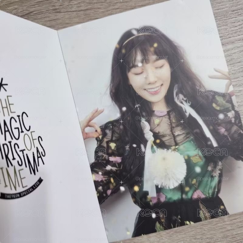 太妍 The Magic Of Christmas Time演唱會官方周邊 明信片書