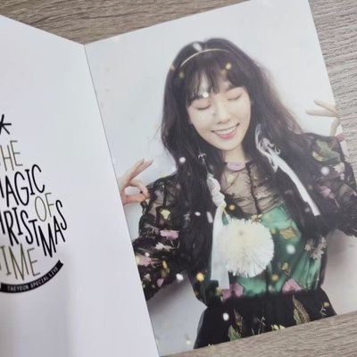 太妍 The Magic Of Christmas Time演唱會官方周邊 明信片書