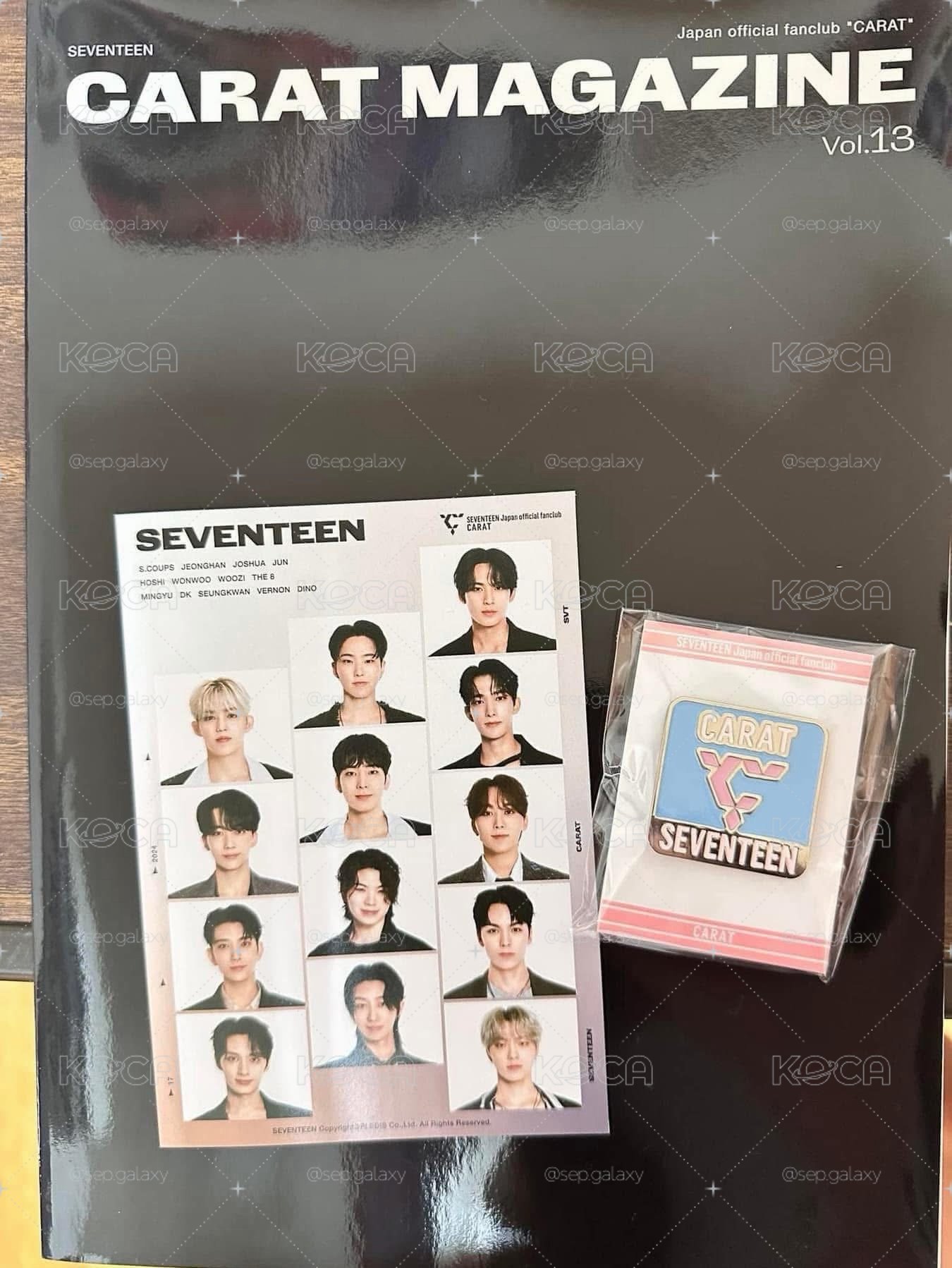 SEVENTEEN 日會會刊vol.13+14+徽章