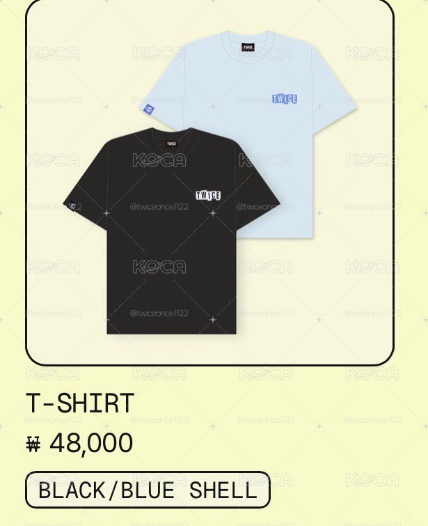 TWICE快閃店T-shirt[線下代購］