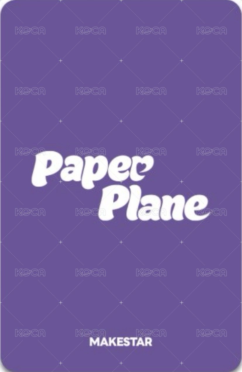 The 1st Single Album ‘Papper Plane’ ms 1.0 SC邀請 讓我吃一口軟糖吧～愛恨交織女友ver. 特典卡  背面
