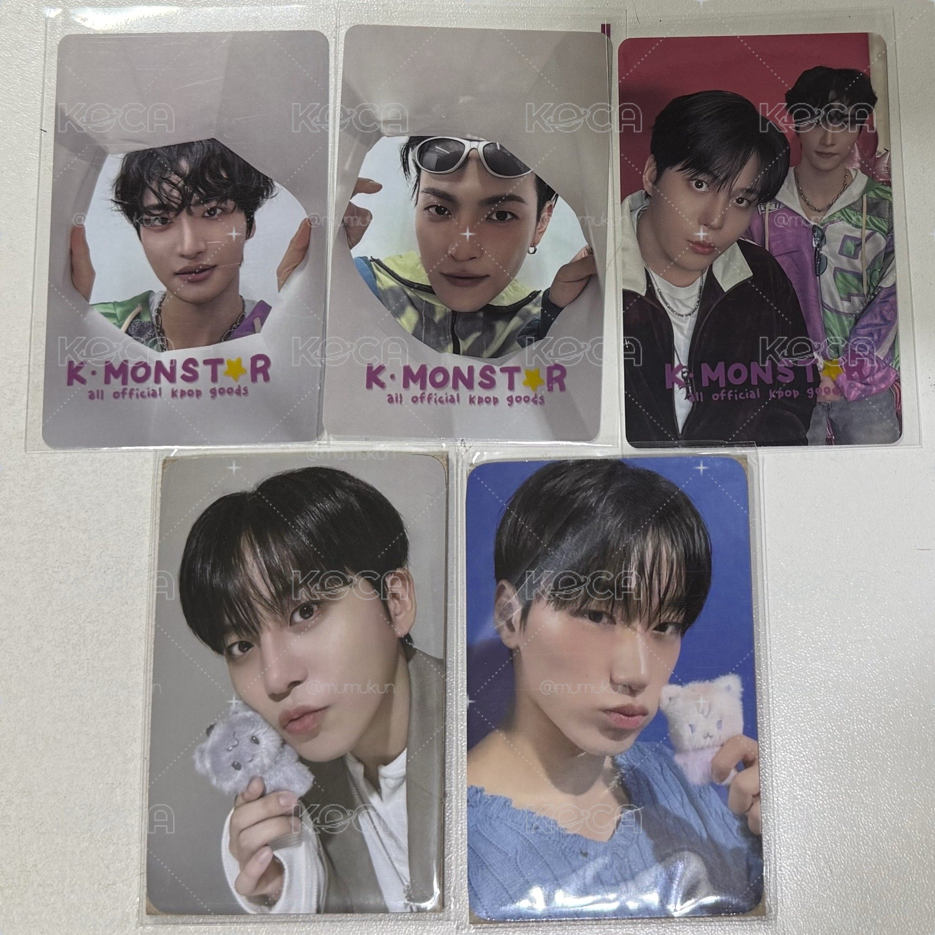 ATEEZ 弘中 星化 崔傘 鍾浩 小卡 ANITEEZ 集章卡 入場卡 雙人卡 娃卡