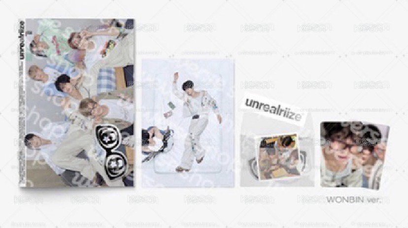 2026 年曆後續 UNREALRIIZE MD MINI PHOTOBOOK SET WONBIN