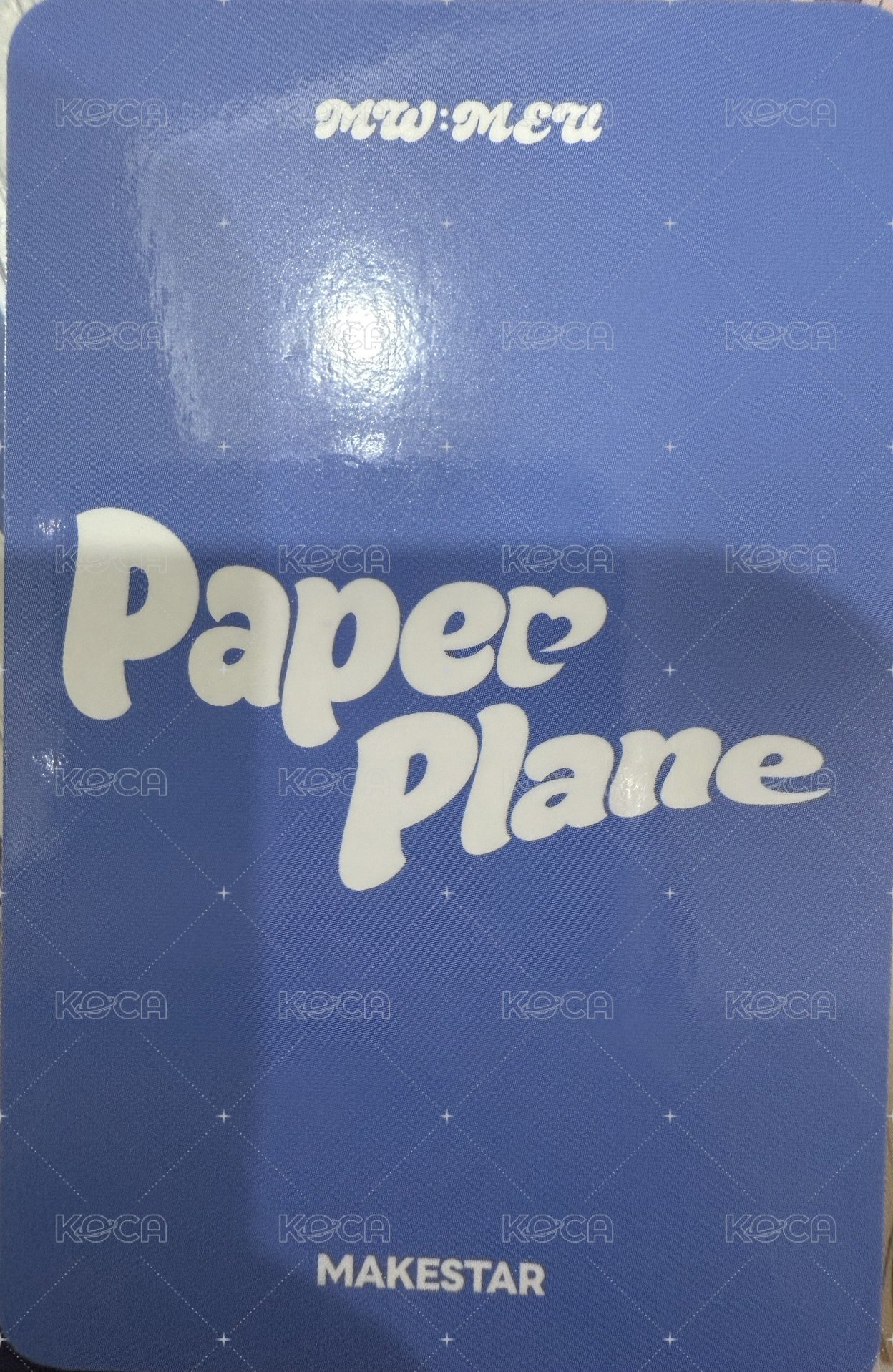 The 1st Single Album ‘Papper Plane’ ms 2.0 旗袍ver. 簽售卡  背面