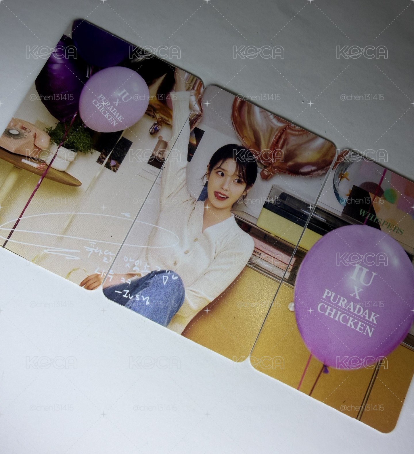 IU 李知恩 韓國炸雞 PURADAK 限量小卡