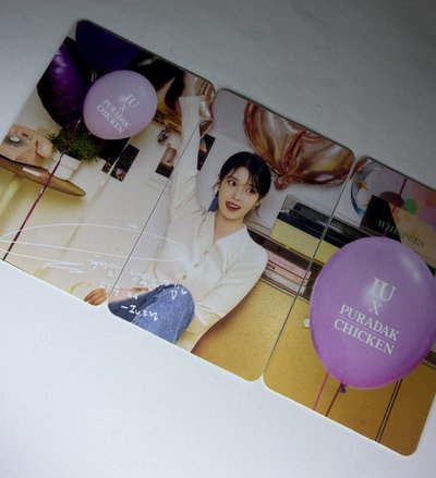 IU 李知恩 韓國炸雞 PURADAK 限量小卡