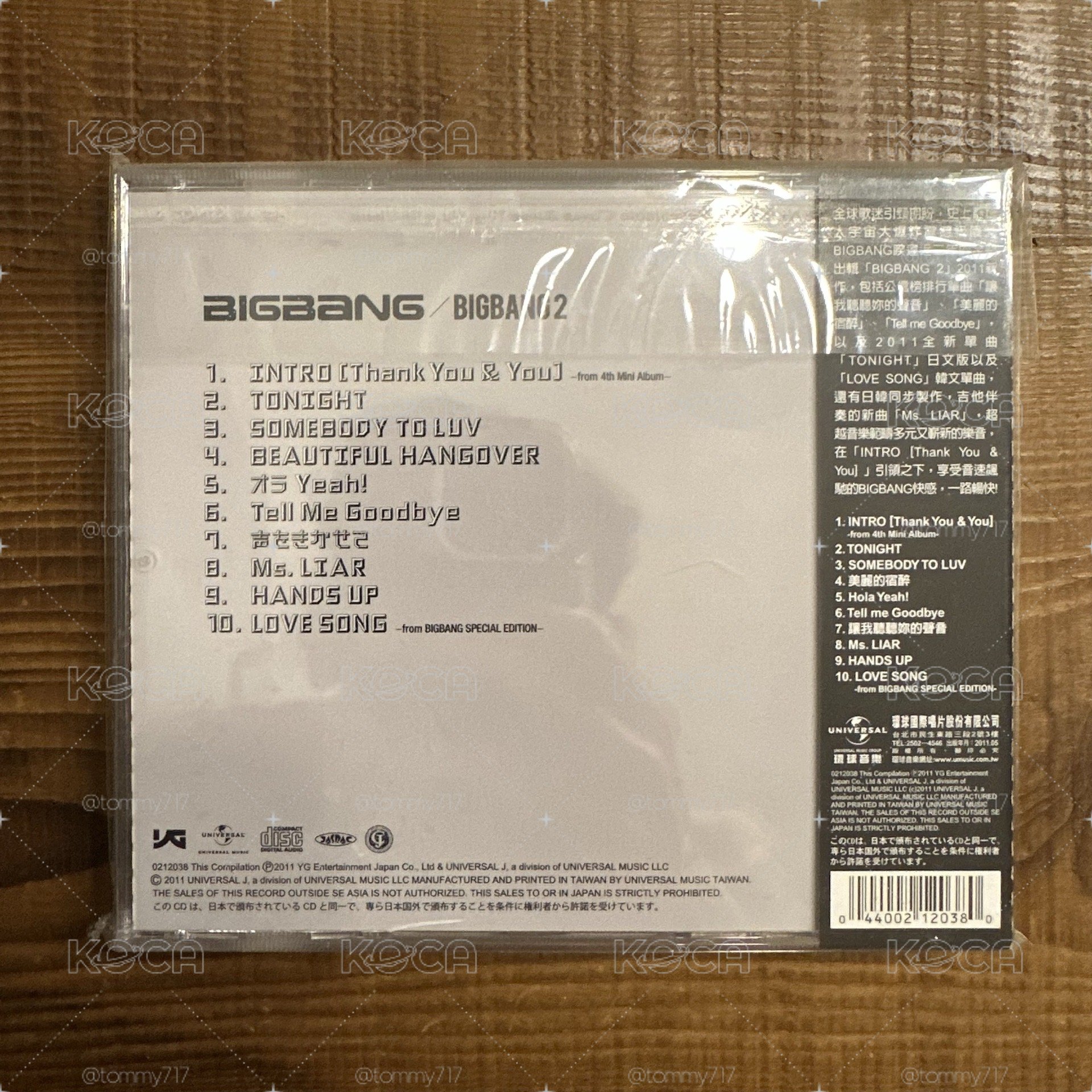 BIGBANG 日正規3 通常盤（CD) 專輯 