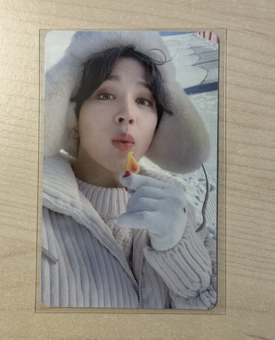 BTS JIMIN 2021 冬寫 雙面卡