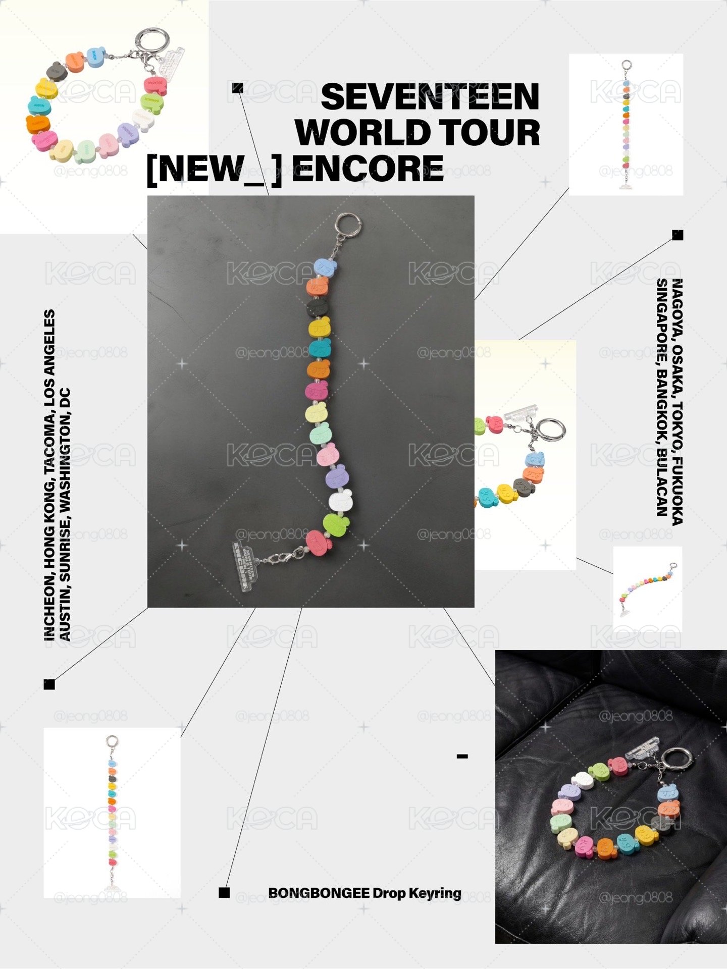 BONGBONGEE Drop Keyring WORLD TOUR [NEW_] ENCORE