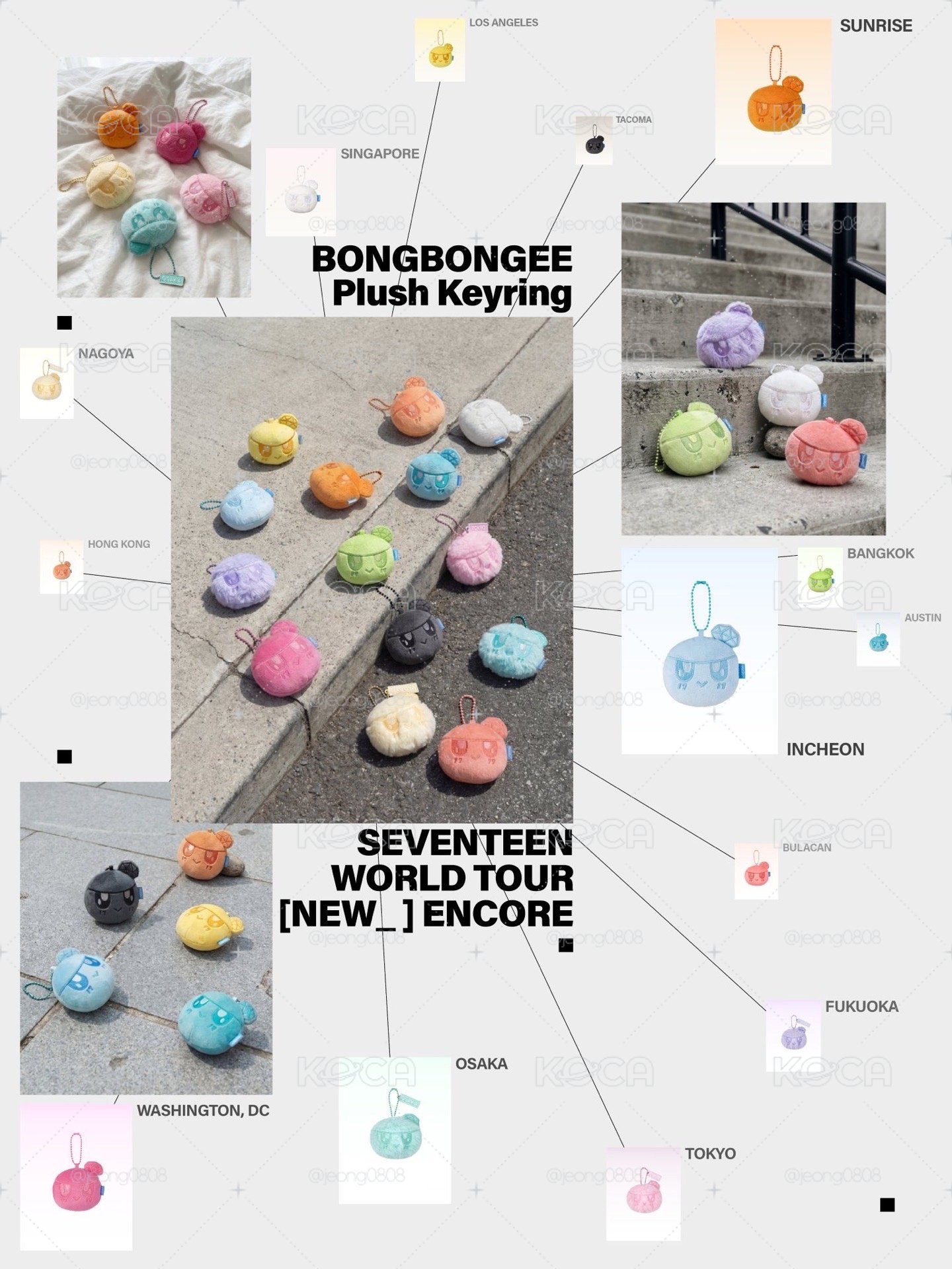 BONGBONGEE Plush Keyring WORLD TOUR [NEW_] ENCORE