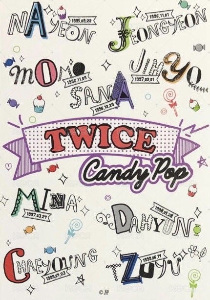 Candy Pop 明信片 大卡 背面