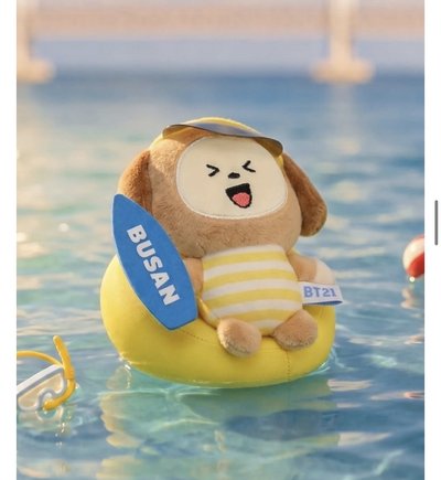 BT21 釜山度假毛絨鑰匙扣