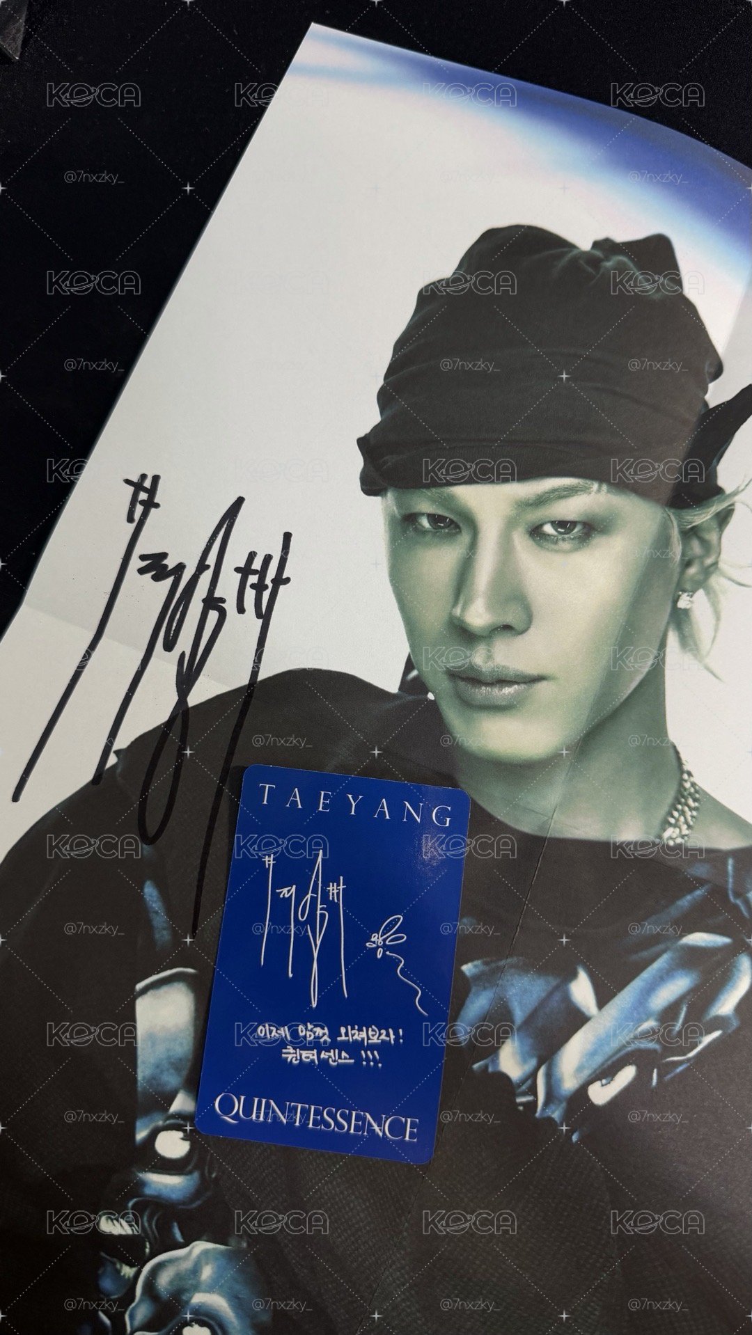 Taeyang 太陽 Quintessence 親簽專 藍色現貨