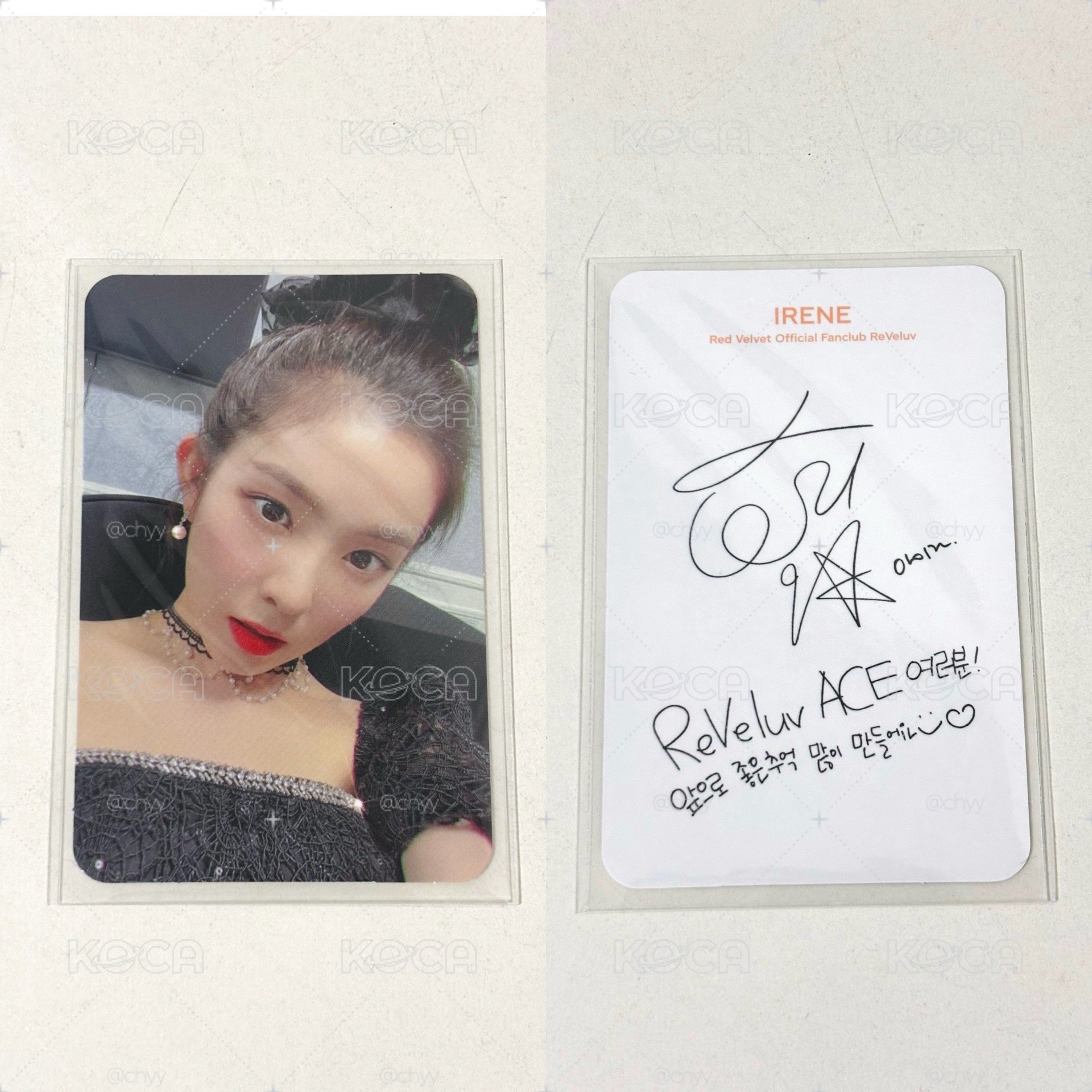 2020 ACE 二期 會員禮卡 Irene Seulgi Wendy