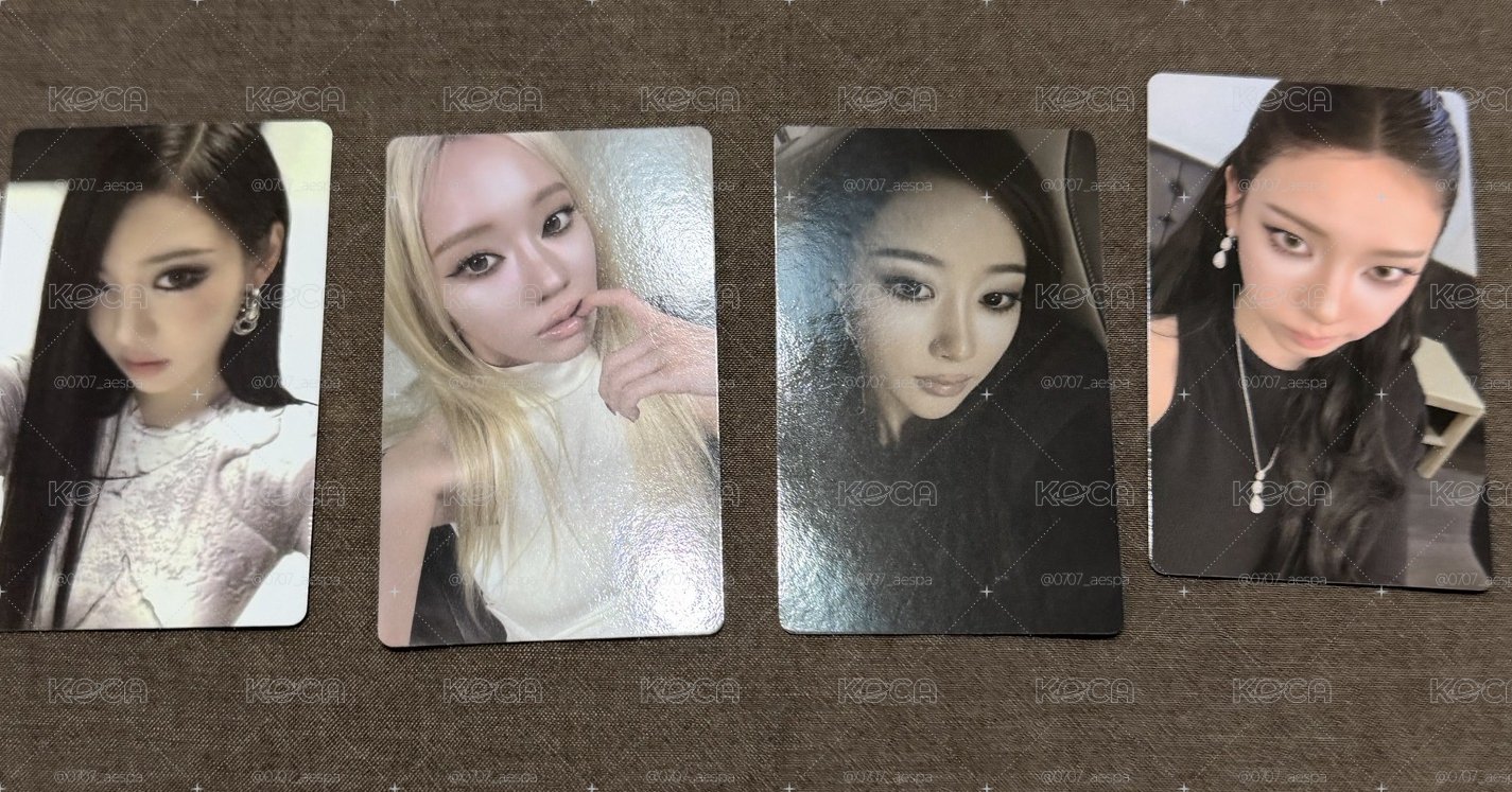 aespa weverse 特典卡 冬