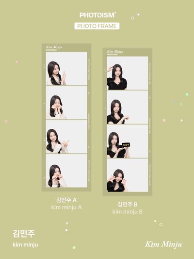 KIM MIN JU 26飯咪 X snapism X photoism 人生四格卡 代印 1組兩張
