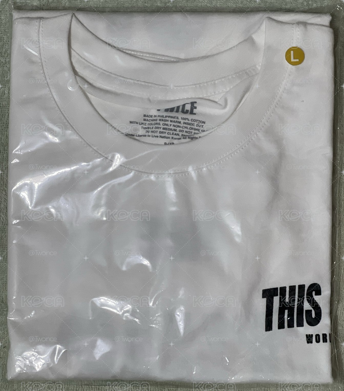 台北場週 白T 尺寸L