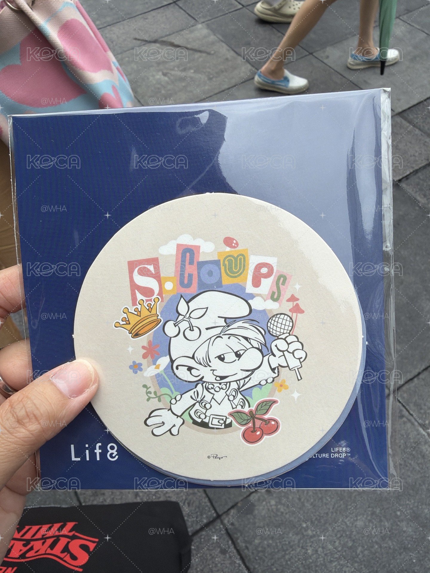 Life 8會員禮 紙杯墊 黑泡隊一組