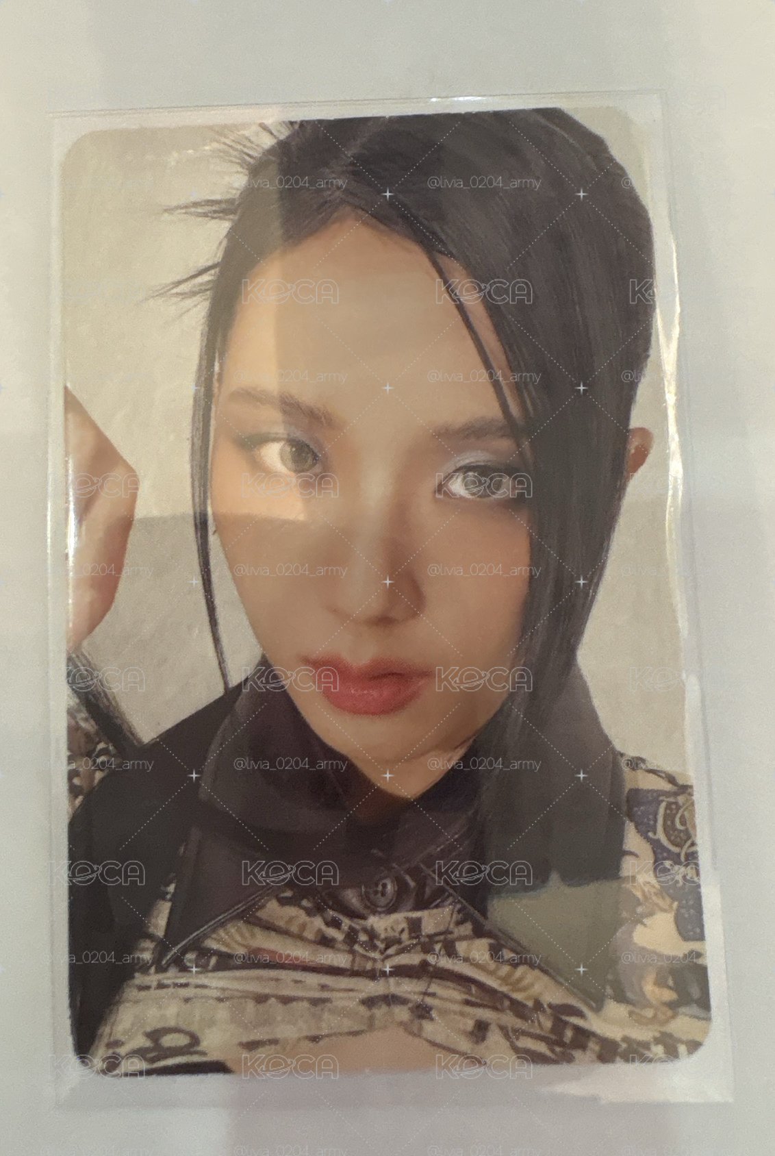 Blackpink jisoo自拍小卡