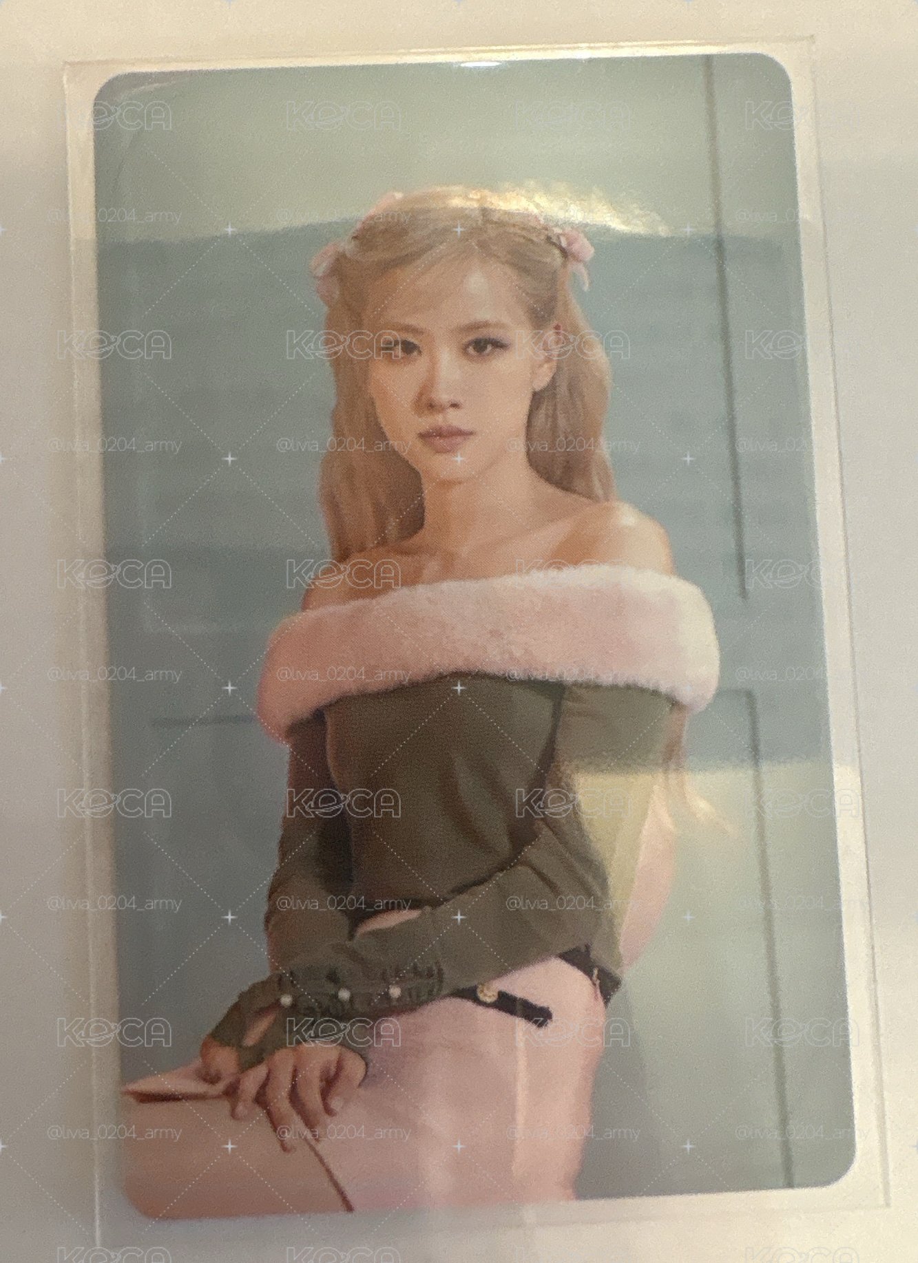 Blackpink rosé官拍小卡