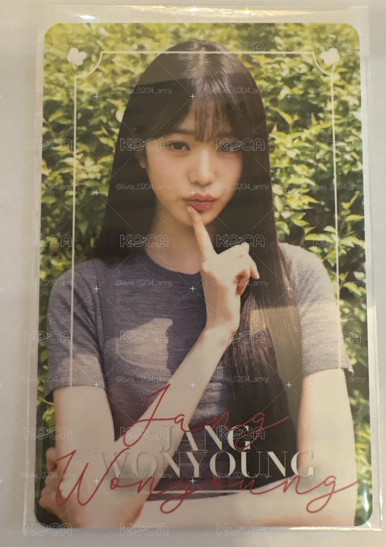 IVE張員瑛 雜誌小卡