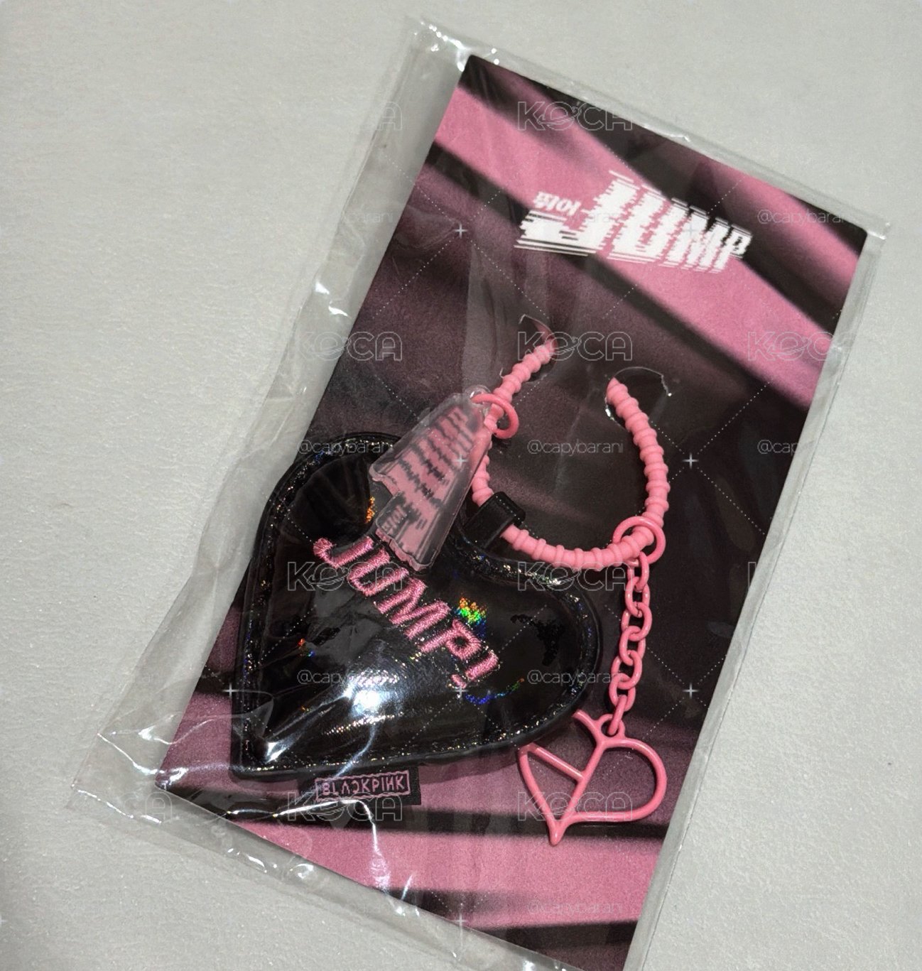 BLACKPINK Jump 愛心鑰匙圈吊飾