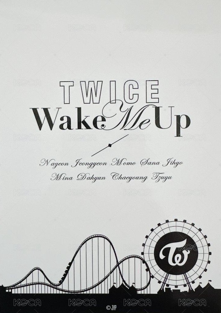 Wake Me Up 明信片 大卡 背面