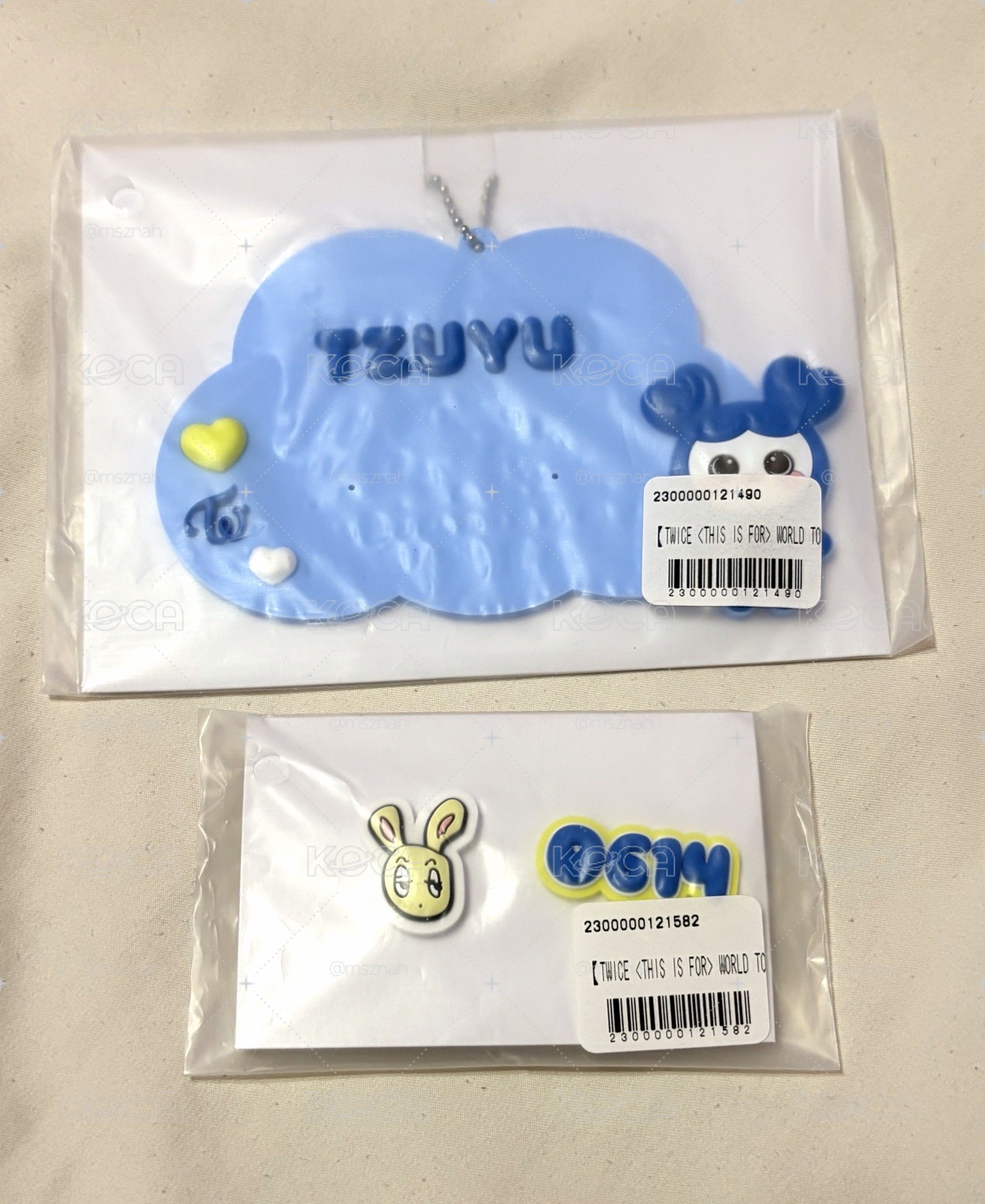 瑜 六巡 鑰匙圈吊飾+生日別針