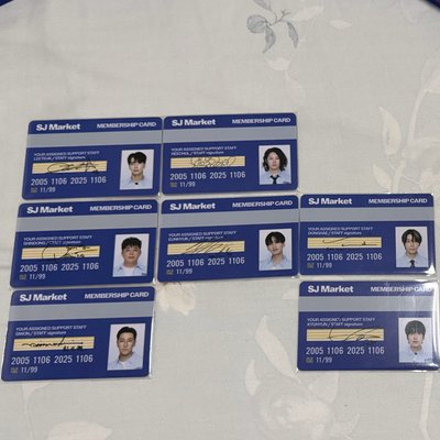 SJ Market入場卡-東海、銀赫、始源、圭賢
