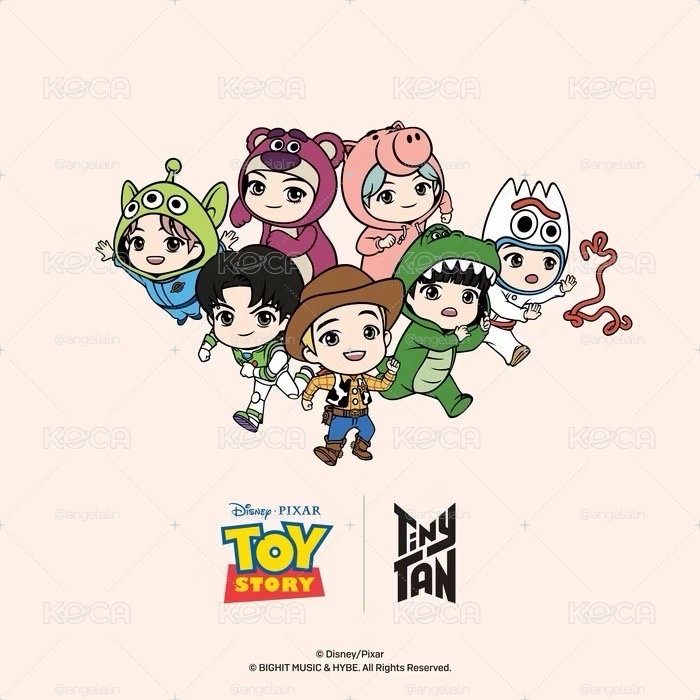 【TinyTAN x Toy Story】 玩具總動員 聯名公仔（1套7隻）