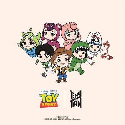 【TinyTAN x Toy Story】 玩具總動員 聯名公仔（1套7隻）