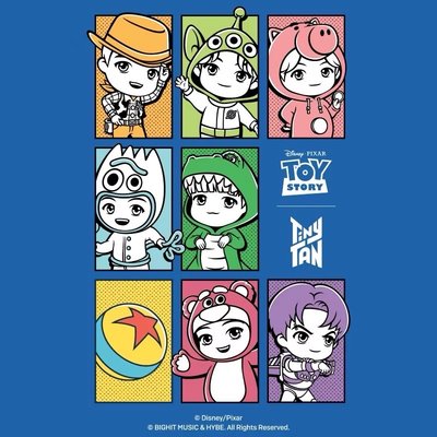 【TinyTAN x Toy Story】 玩具總動員 聯名公仔（1套7隻）