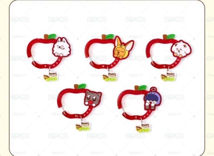 TXT PPULBATU ‘Hey! APPUL Market‘ 蘋果 登山扣 黃春 栗嘻