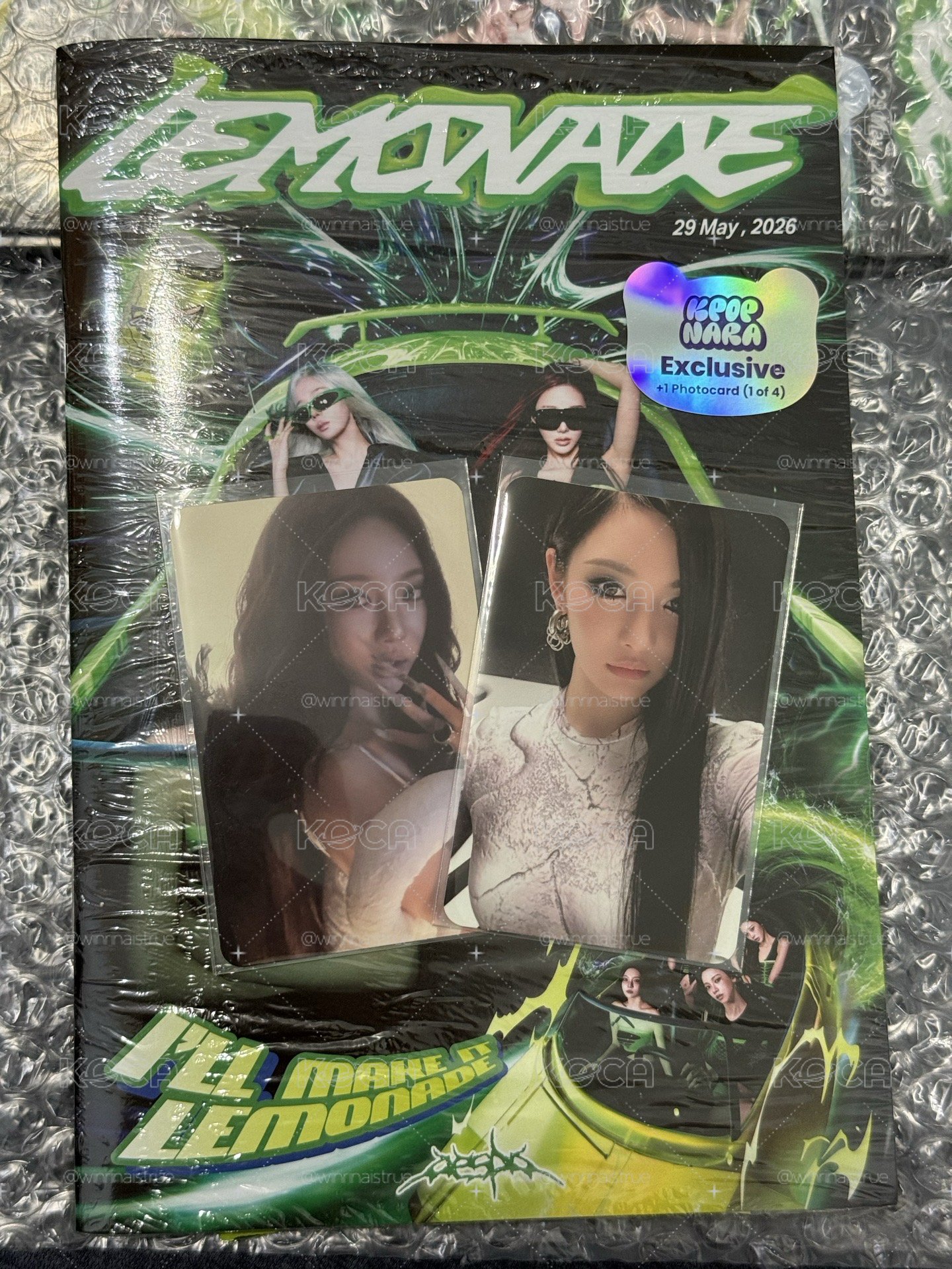 現貨 LEMONADE Kpop Nara 特典寧、專卡寧
