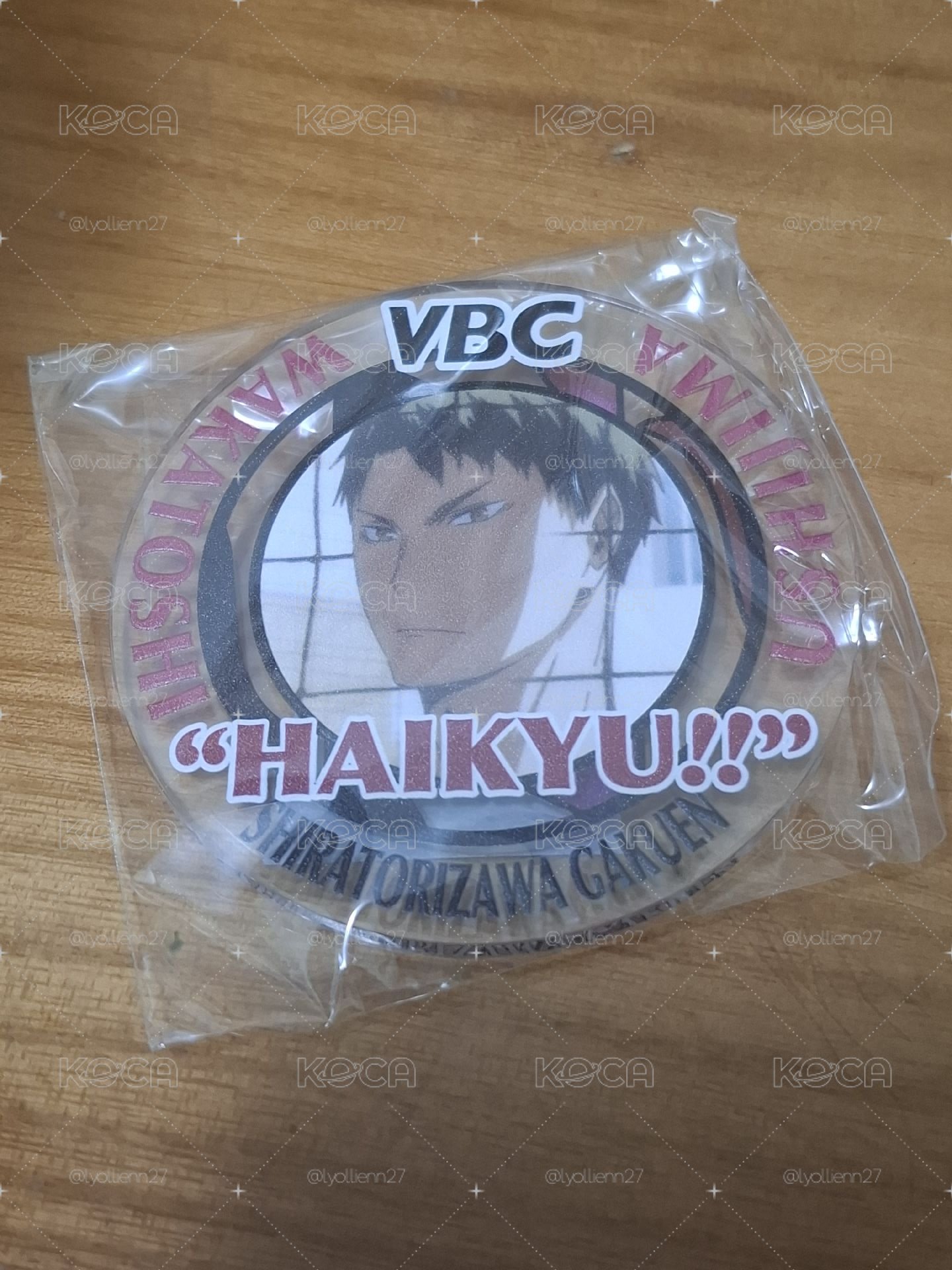 排球少年 牛島若利VBC徽章 別針