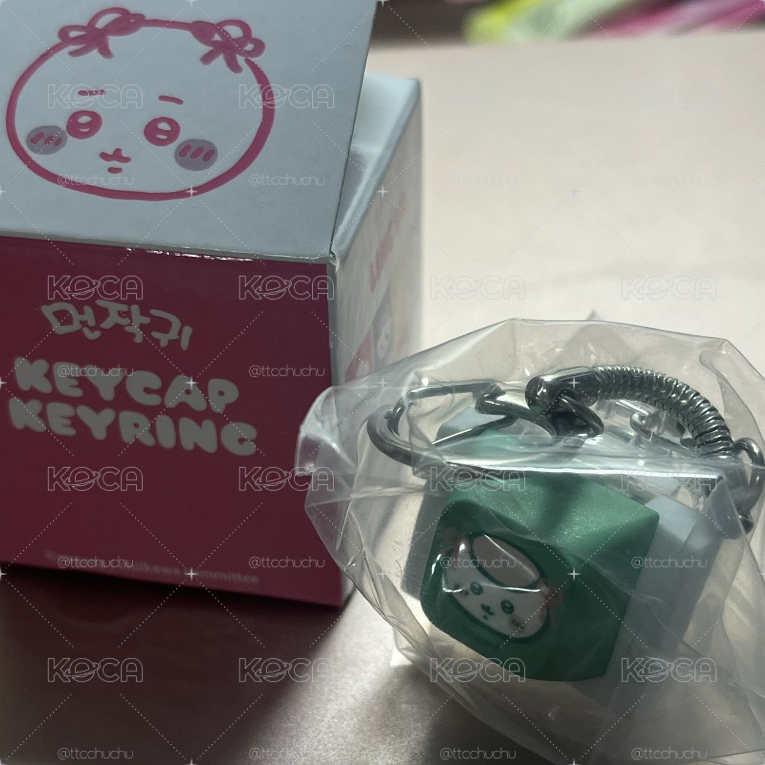 栗子饅頭 發光鍵帽吊飾