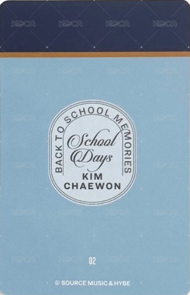 School Days 隨機卡  背面