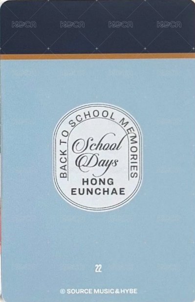 School Days 隨機卡  背面
