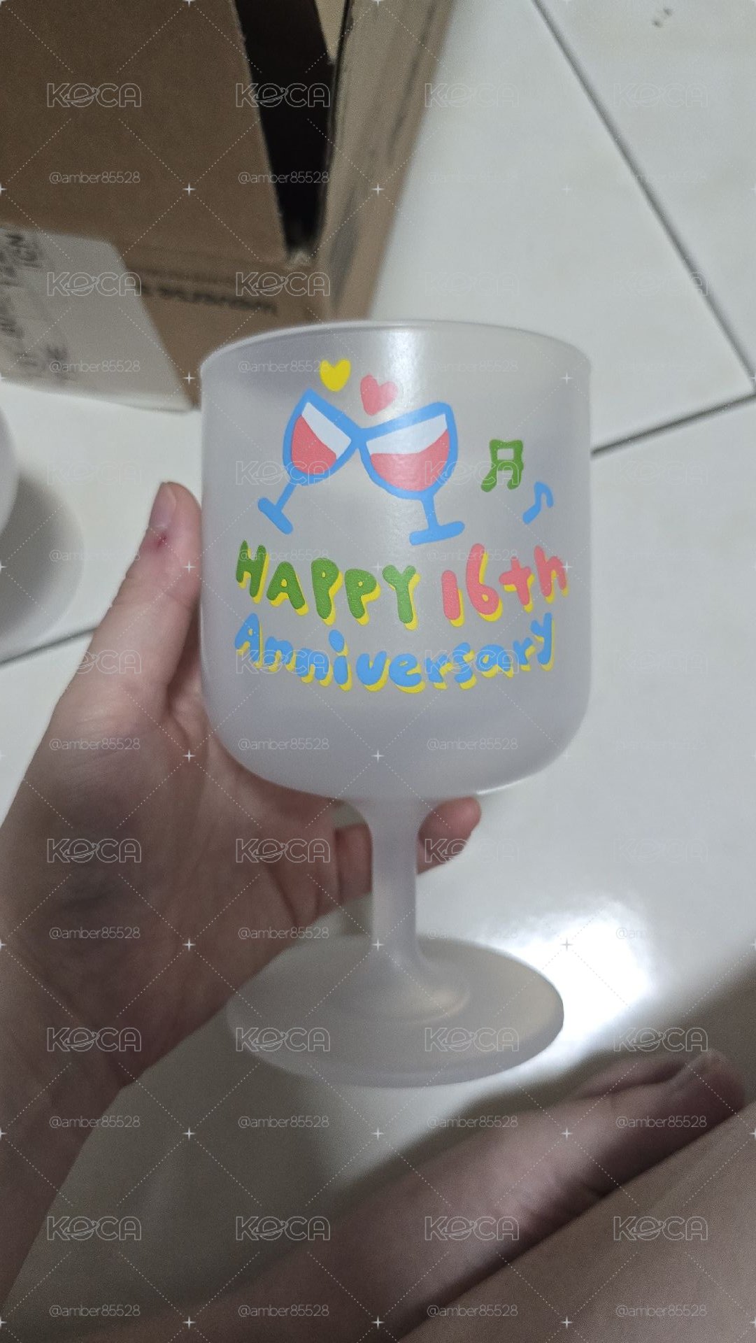 16週年 玻璃杯 Yuri 無小卡