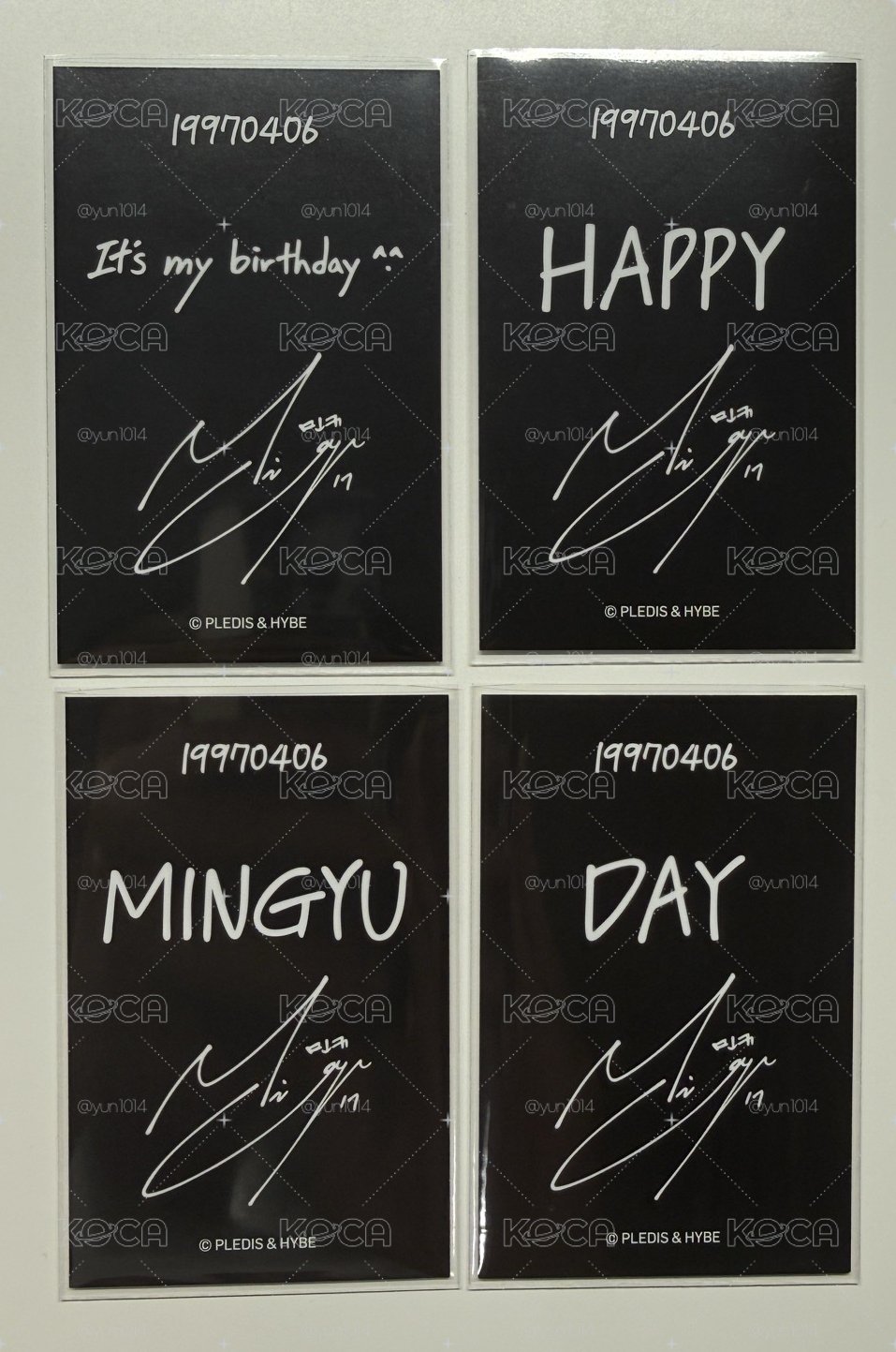 SEVENTEEN 奎 生日小卡