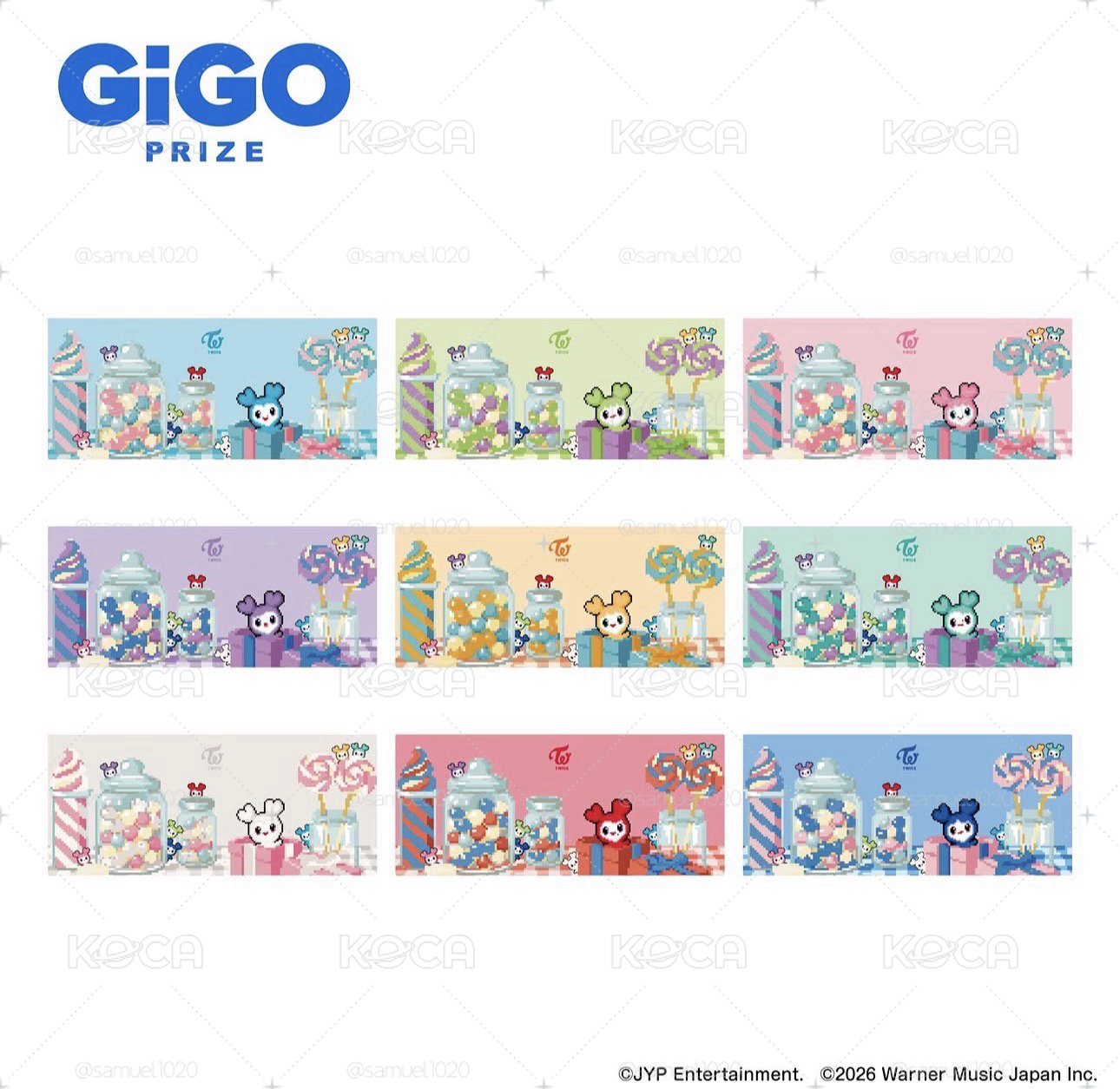 TWICE x GiGo 滑鼠墊