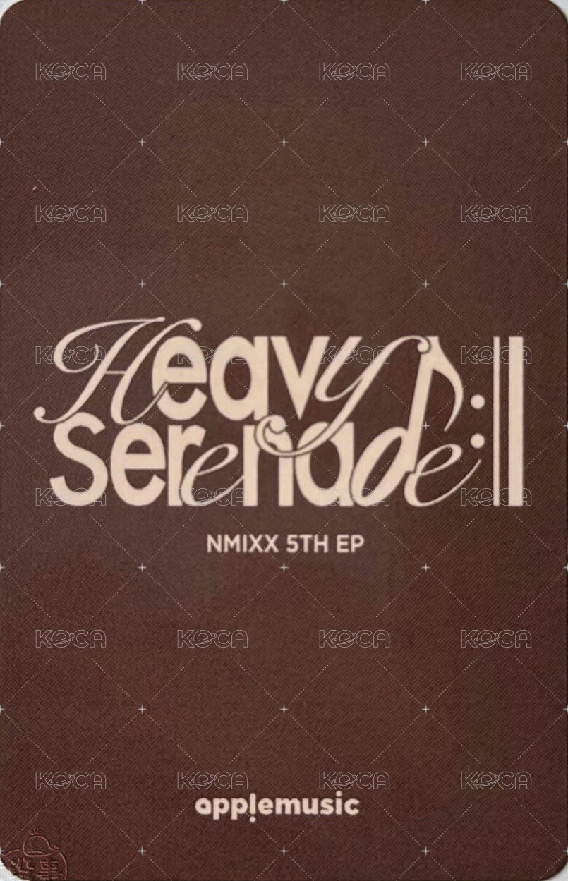 Heavy Serenade am 線上分隊 1.0 簽售卡 복복 ver. 背面