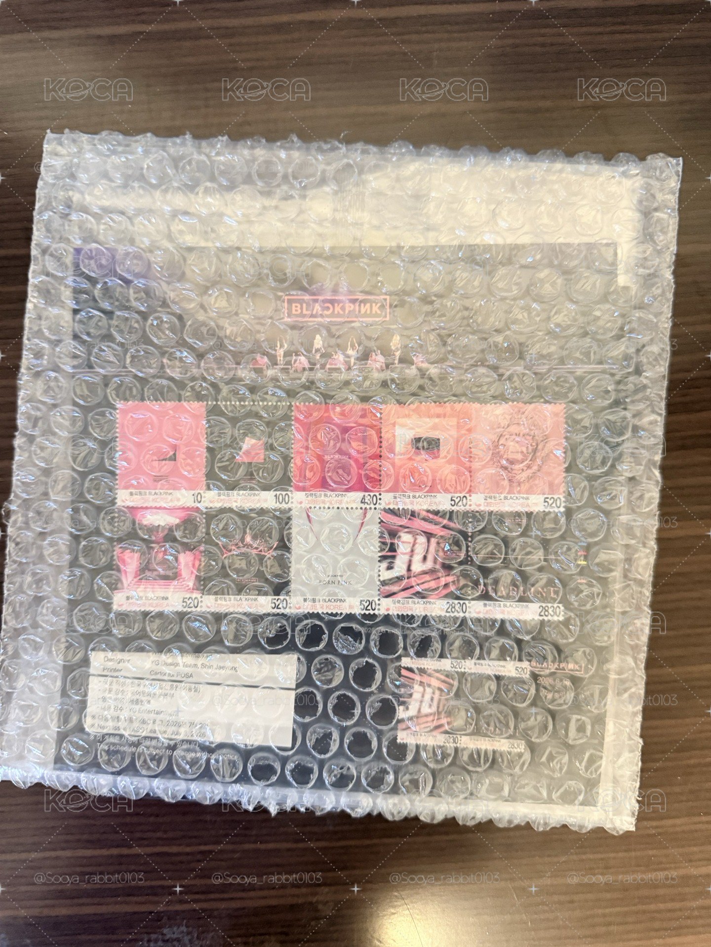 Black Pink 紀念郵票(單張郵票)