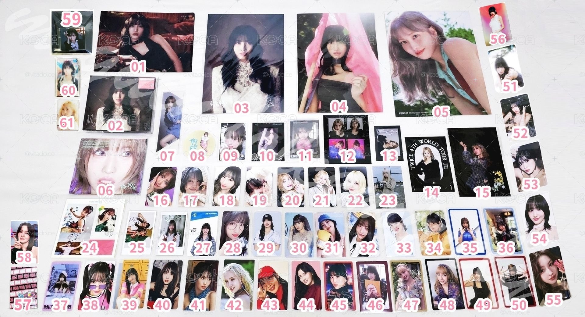 TWICE MOMO SET 平井桃小卡周邊套組 🩷 編號見圖三 💕
