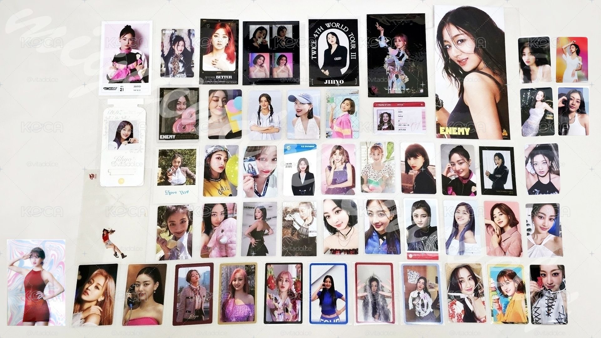 TWICE JIHYO SET 志效小卡周邊區 💛 編號見圖三 💕