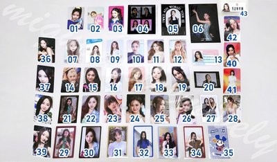 TWICE TZUYU SET 子瑜小卡周邊區 💙 編號見圖三 💕