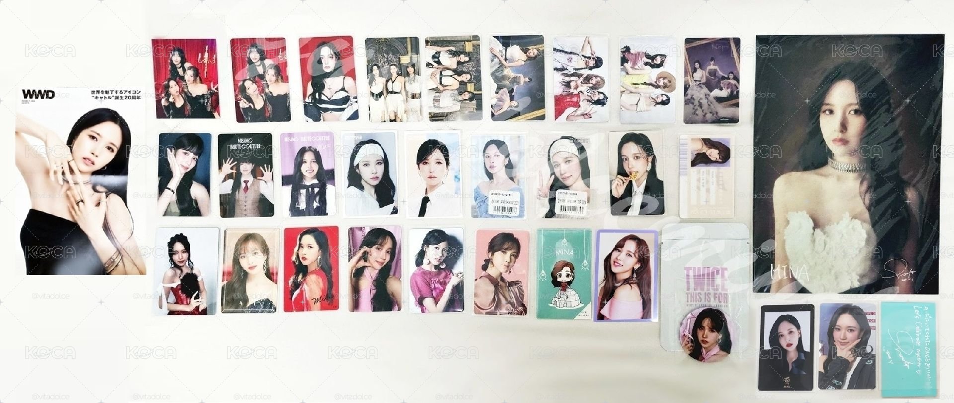 TWICE MINA SET F 名井南周邊小卡F區 MISAMO 🐧 編號見圖三 💕