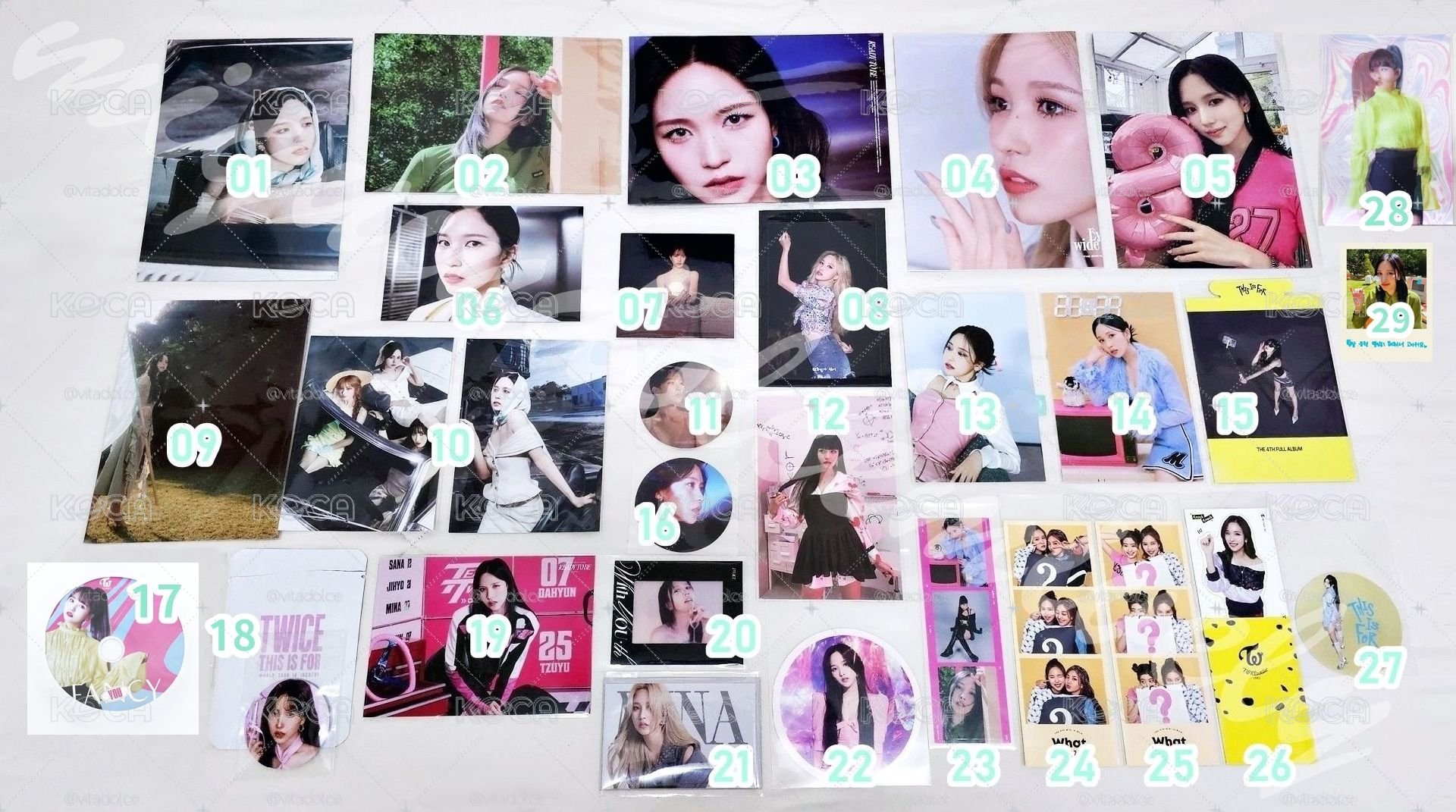 TWICE MINA SET I 名井南小卡周邊I區 MISAMO 🐧 編號見圖三 💕
