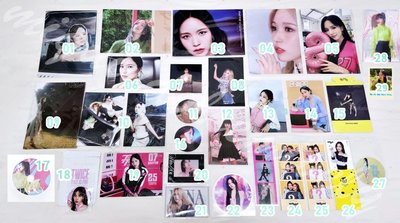 TWICE MINA SET I 名井南小卡周邊I區 MISAMO 🐧 編號見圖三 💕