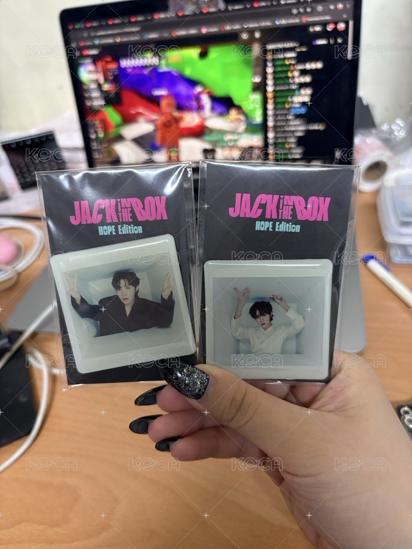 jack in the box 磁鐵兩個